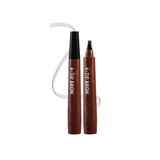 Dark brown & brown Women multi-used eyebrow filling pen