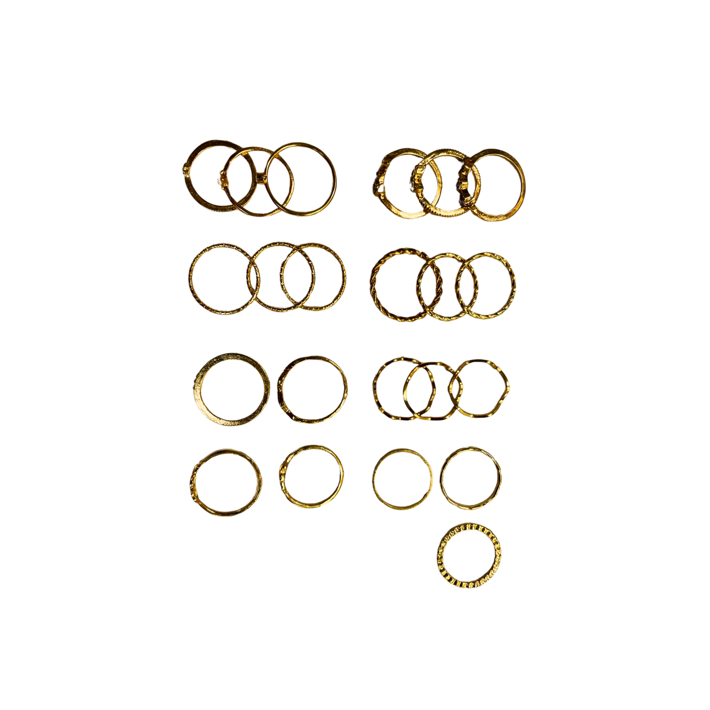 Women Gold Ring set