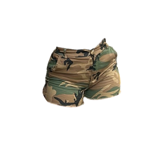 Women - Cargo Shorts - Camo