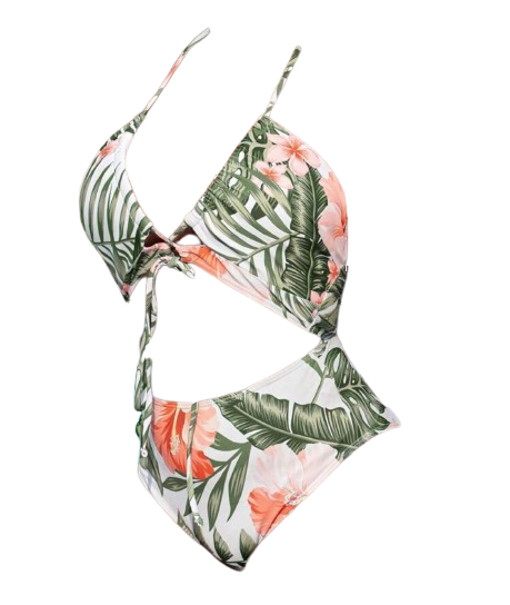 Women - Tropical Floral Swimsuit (3pcs)